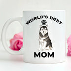 Alaskan Malamute Best Mom Coffee Mug - Full Wrap Edge To Edge Dye Sublimation For Vibrant Artwork