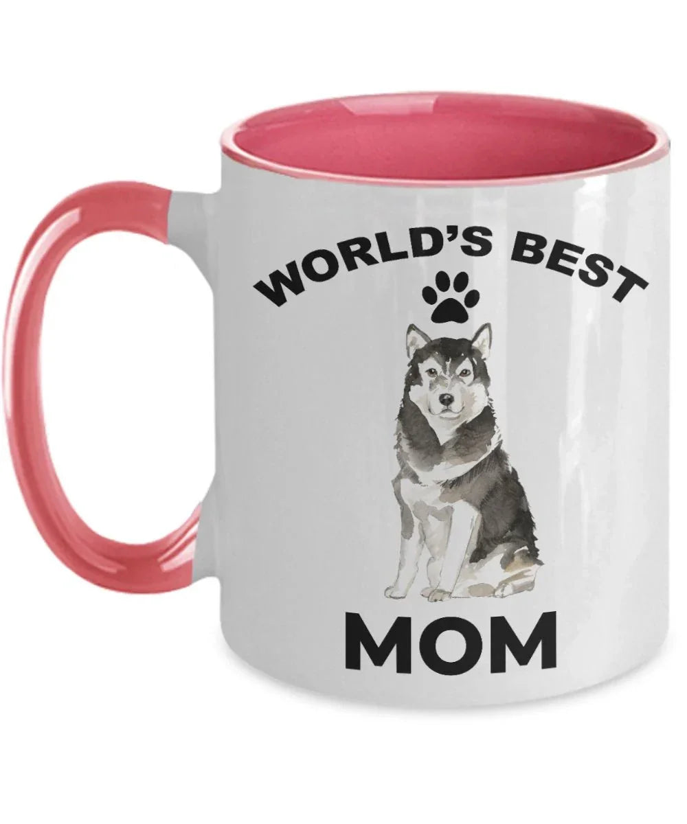 Alaskan Malamute Best Mom Coffee Mug - Full Wrap Edge To Edge Dye Sublimation For Vibrant Artwork