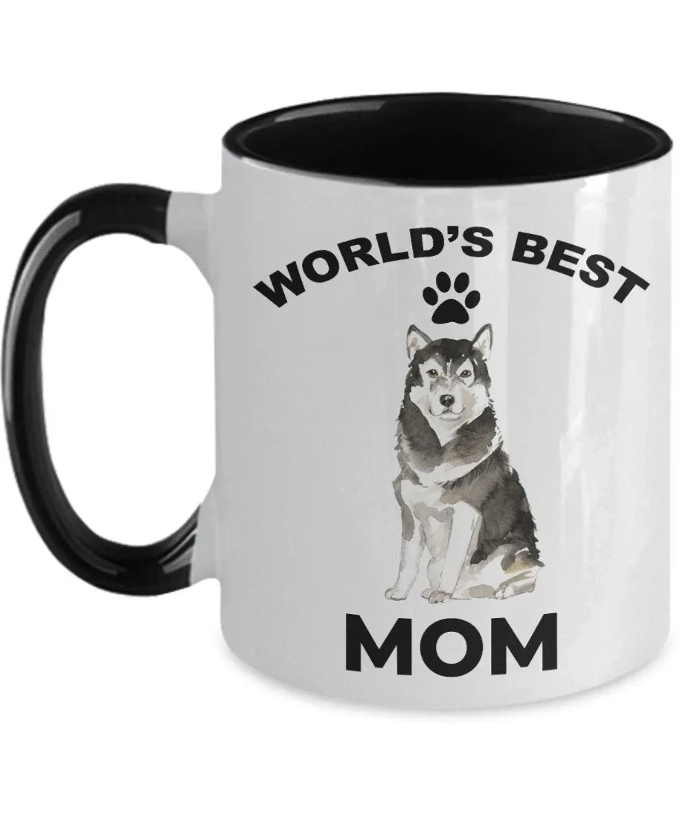Alaskan Malamute Best Mom Coffee Mug - Full Wrap Edge To Edge Dye Sublimation For Vibrant Artwork