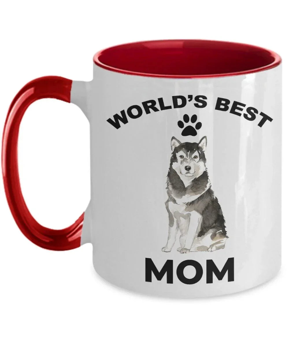 Alaskan Malamute Best Mom Coffee Mug - Full Wrap Edge To Edge Dye Sublimation For Vibrant Artwork