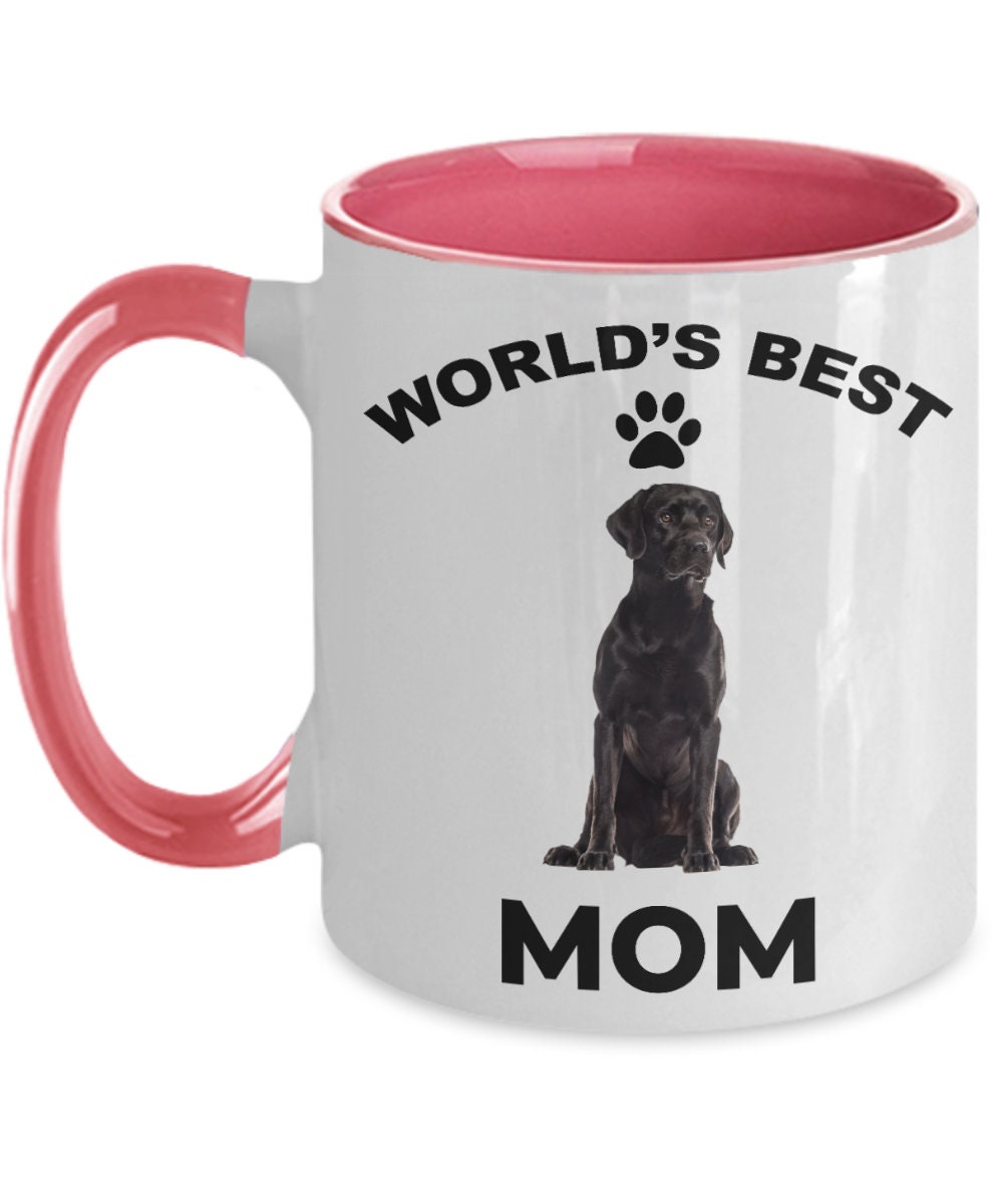 Black Labrador Retriever Best Mom coffee mug - Mallard Moon Gift Shop