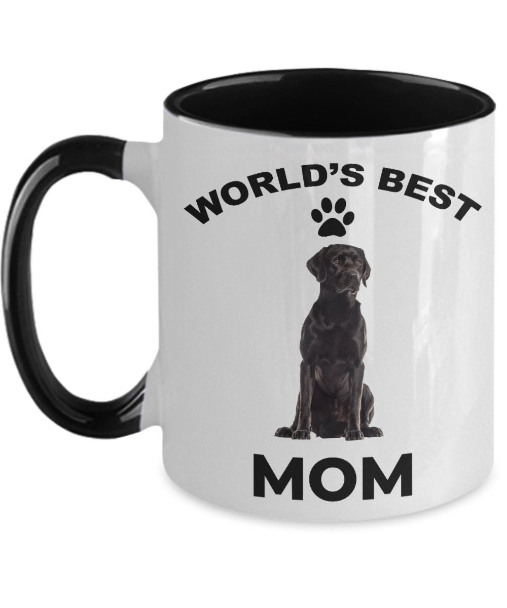 Black Labrador Retriever Best Mom coffee mug - Mallard Moon Gift Shop