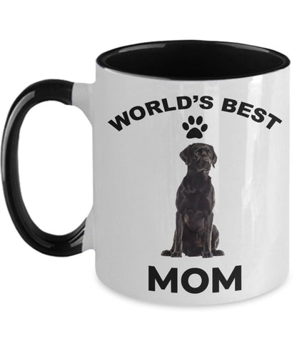 Black Labrador Retriever Best Mom coffee mug - Mallard Moon Gift Shop