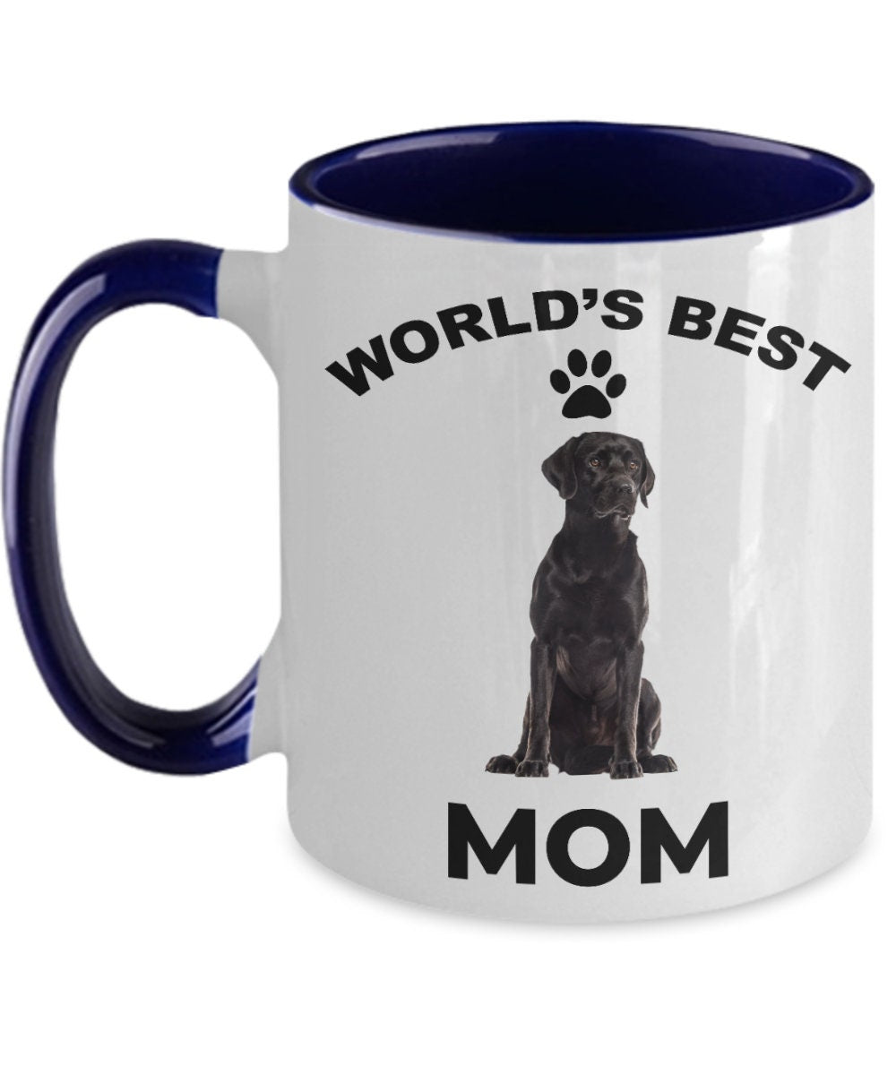 Black Labrador Retriever Best Mom coffee mug - Mallard Moon Gift Shop