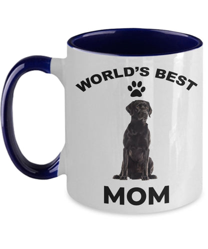 Black Labrador Retriever Best Mom coffee mug - Mallard Moon Gift Shop