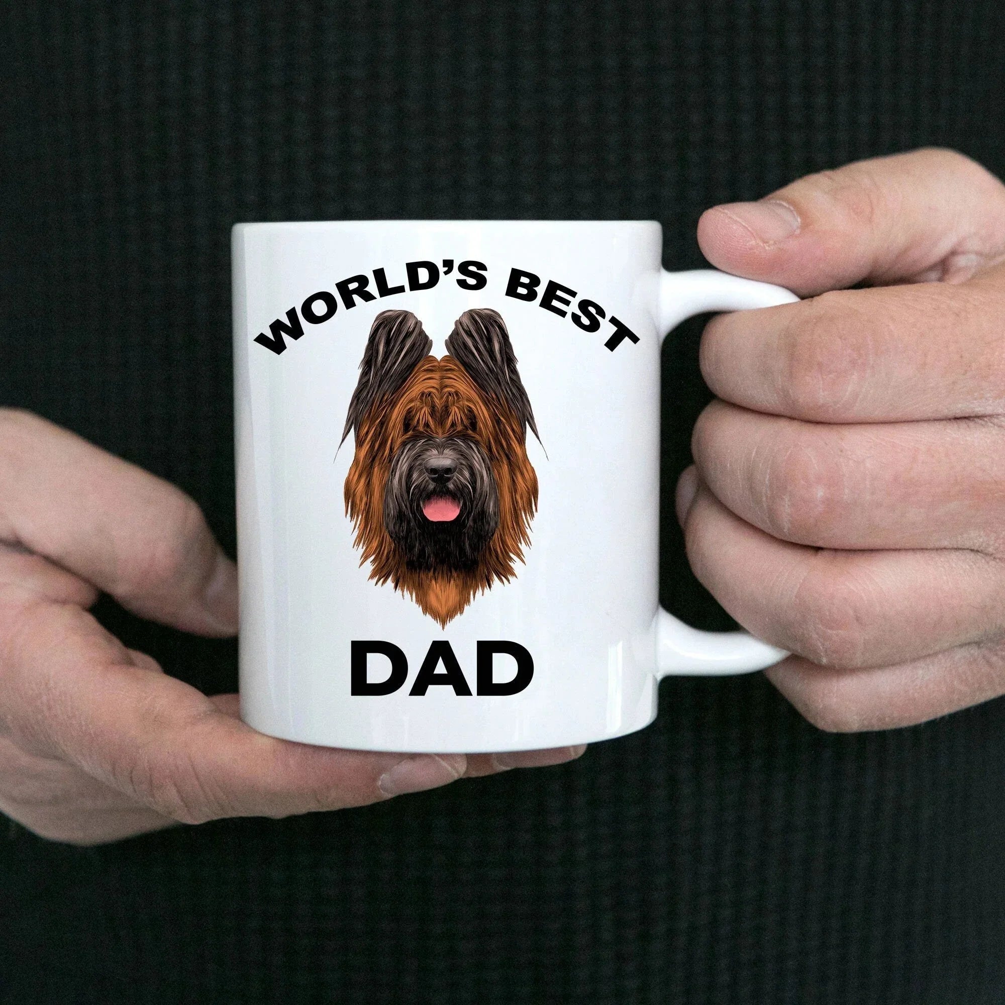 Briard Best Dog Dad Coffee mug