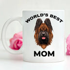 Briard Best Dog Mom coffee mug