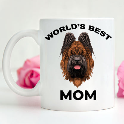 Briard Best Dog Mom coffee mug - Mallard Moon Gift Shop