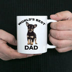 Chihuahua Puppy Best Dad mug - black and tan