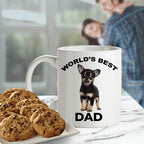 Chihuahua Puppy Best Dad mug - black and tan