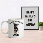 Chihuahua Puppy Best Dad mug - black and tan