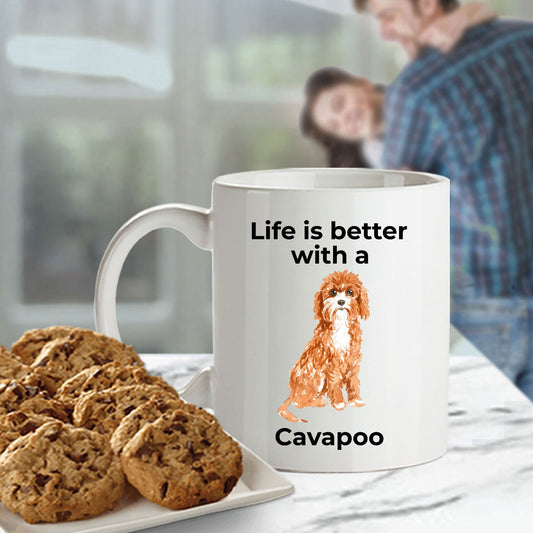 Cavapoo Life is Better Coffee Mug