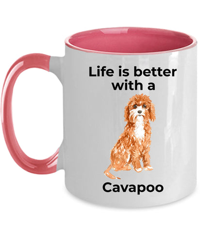 Cavapoo Life is Better Coffee Mug - Mallard Moon Gift Shop