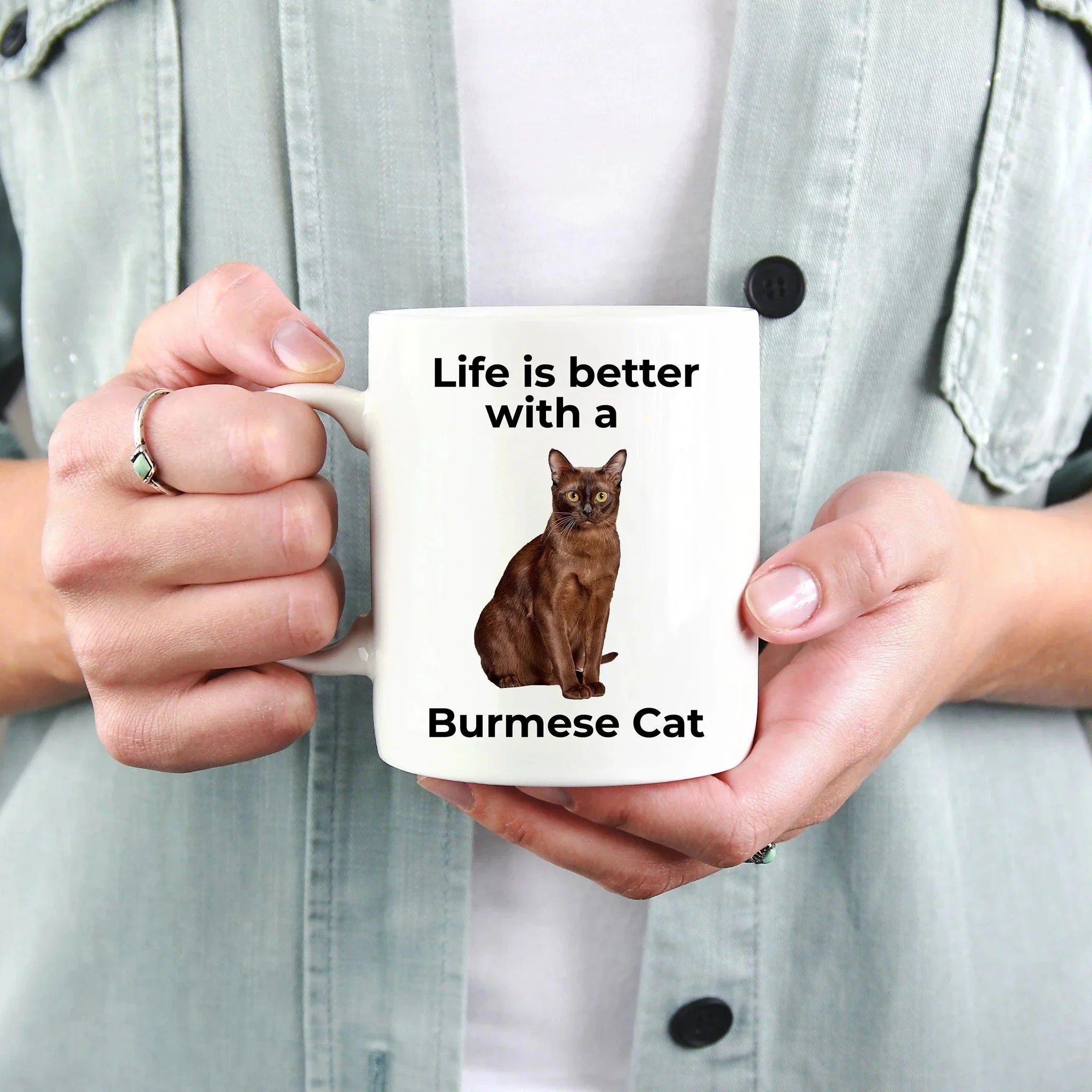 Burmese Cat Coffee Mug - Life is Better