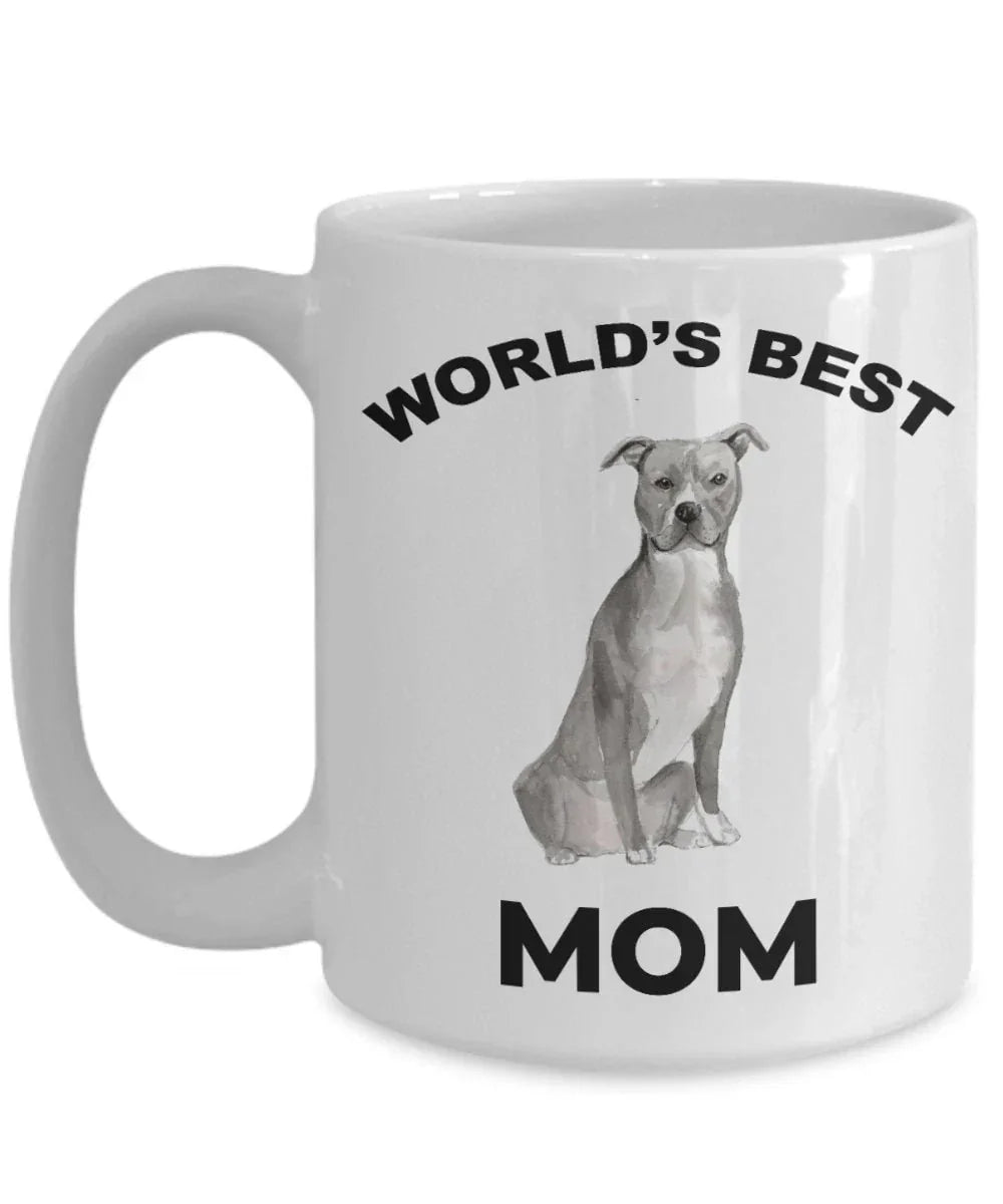 American Staffordshire Terrier Best Dog Mom coffee mug