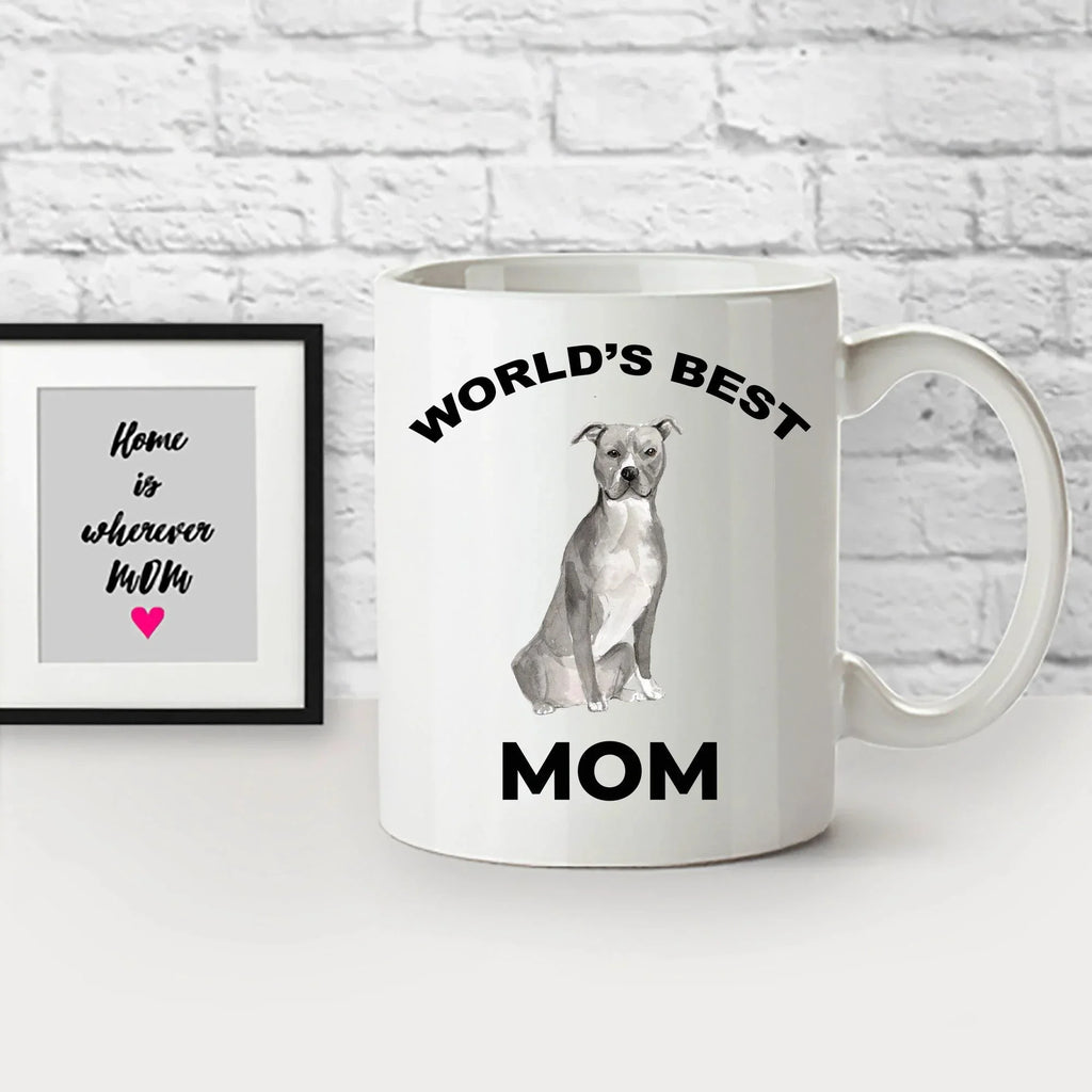 American Staffordshire Terrier Best Dog Mom coffee mug