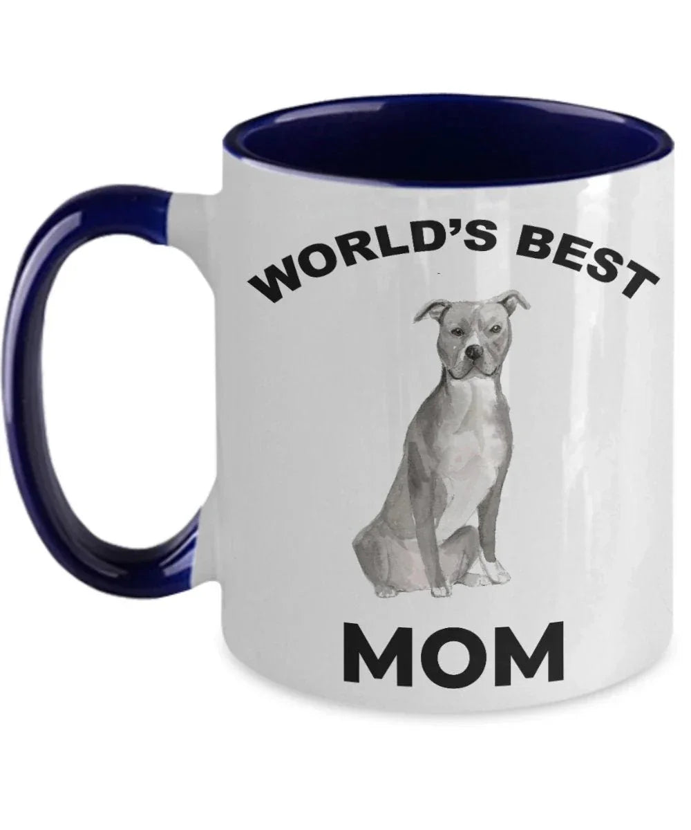 American Staffordshire Terrier Best Dog Mom coffee mug