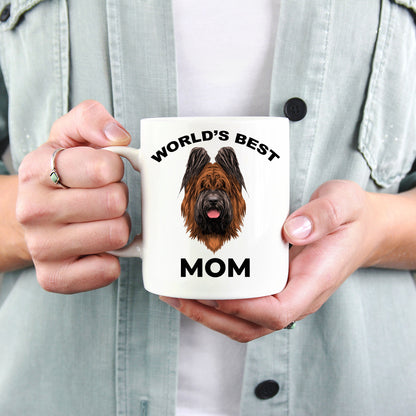 Briard Best Dog Mom coffee mug - Mallard Moon Gift Shop