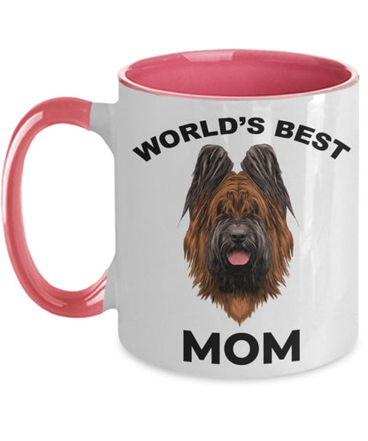 Briard Best Dog Mom coffee mug - Mallard Moon Gift Shop