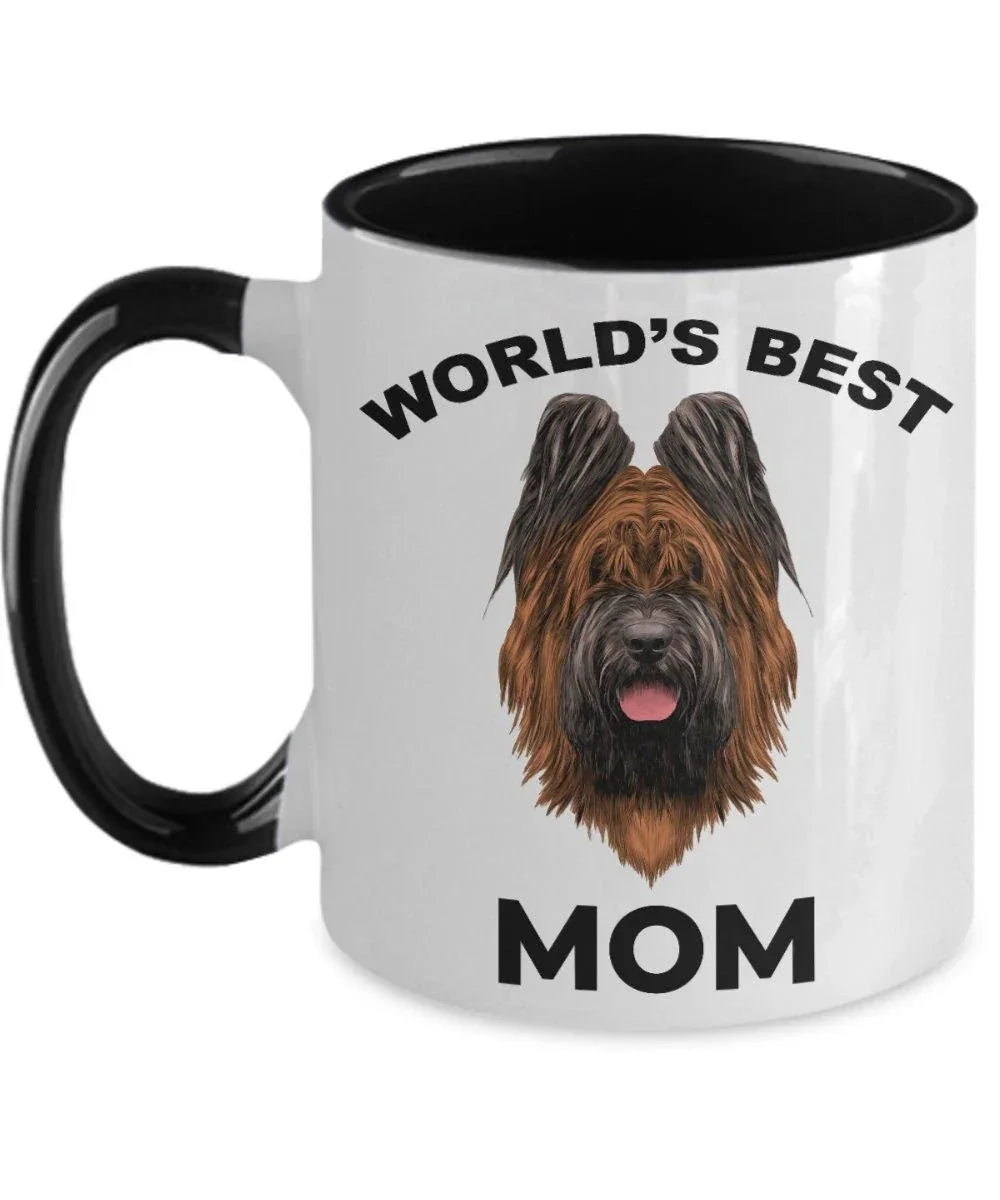 Briard Best Dog Mom coffee mug