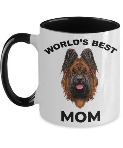Briard Best Dog Mom coffee mug - Mallard Moon Gift Shop