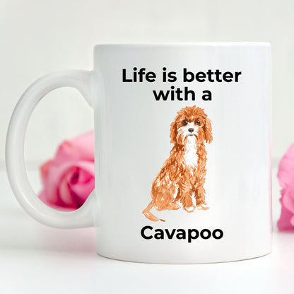 Cavapoo Life is Better Coffee Mug - Mallard Moon Gift Shop