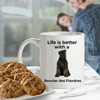 Bouvier des Flandres Coffee Mug - Life is Better