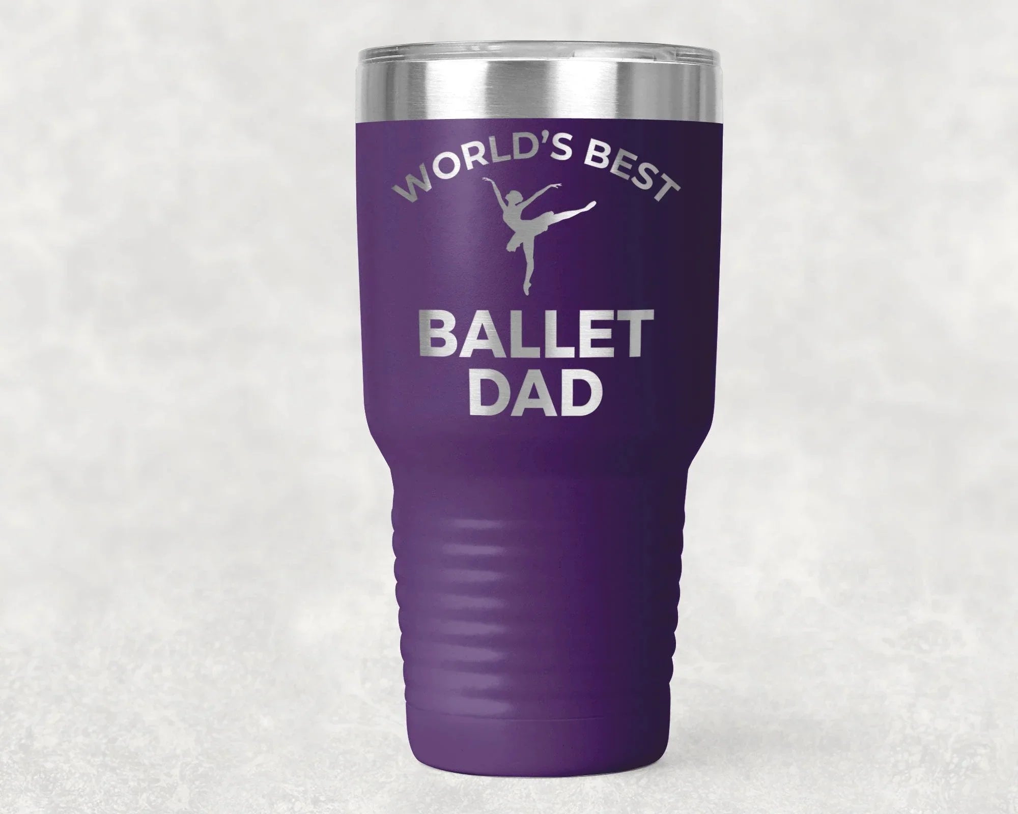 Ballet Dad Laser Etched Color Polar Camel Large 30oz Tumbler