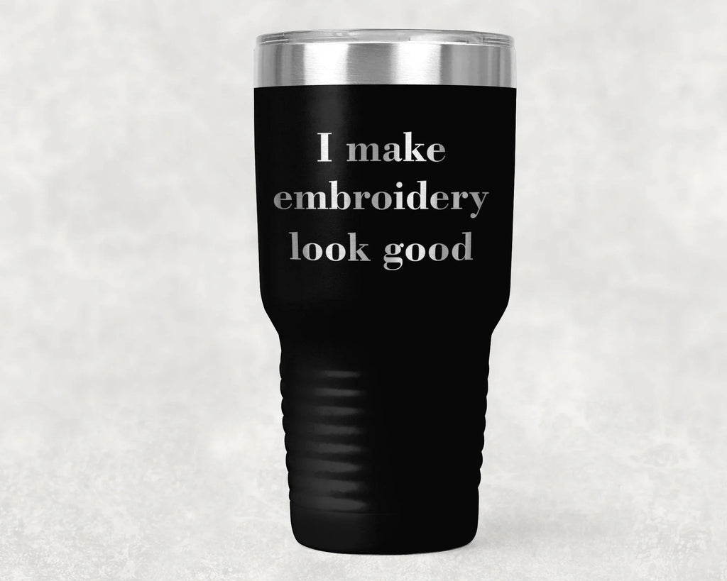 Embroidery Gift Polar Camel 30oz Ringneck Laser Etched Tumbler
