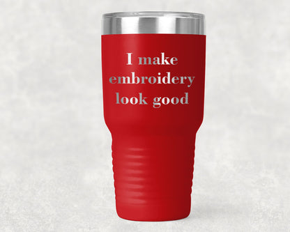 Embroidery Gift Polar Camel 30oz Ringneck  Laser Etched Tumbler - Mallard Moon Gift Shop