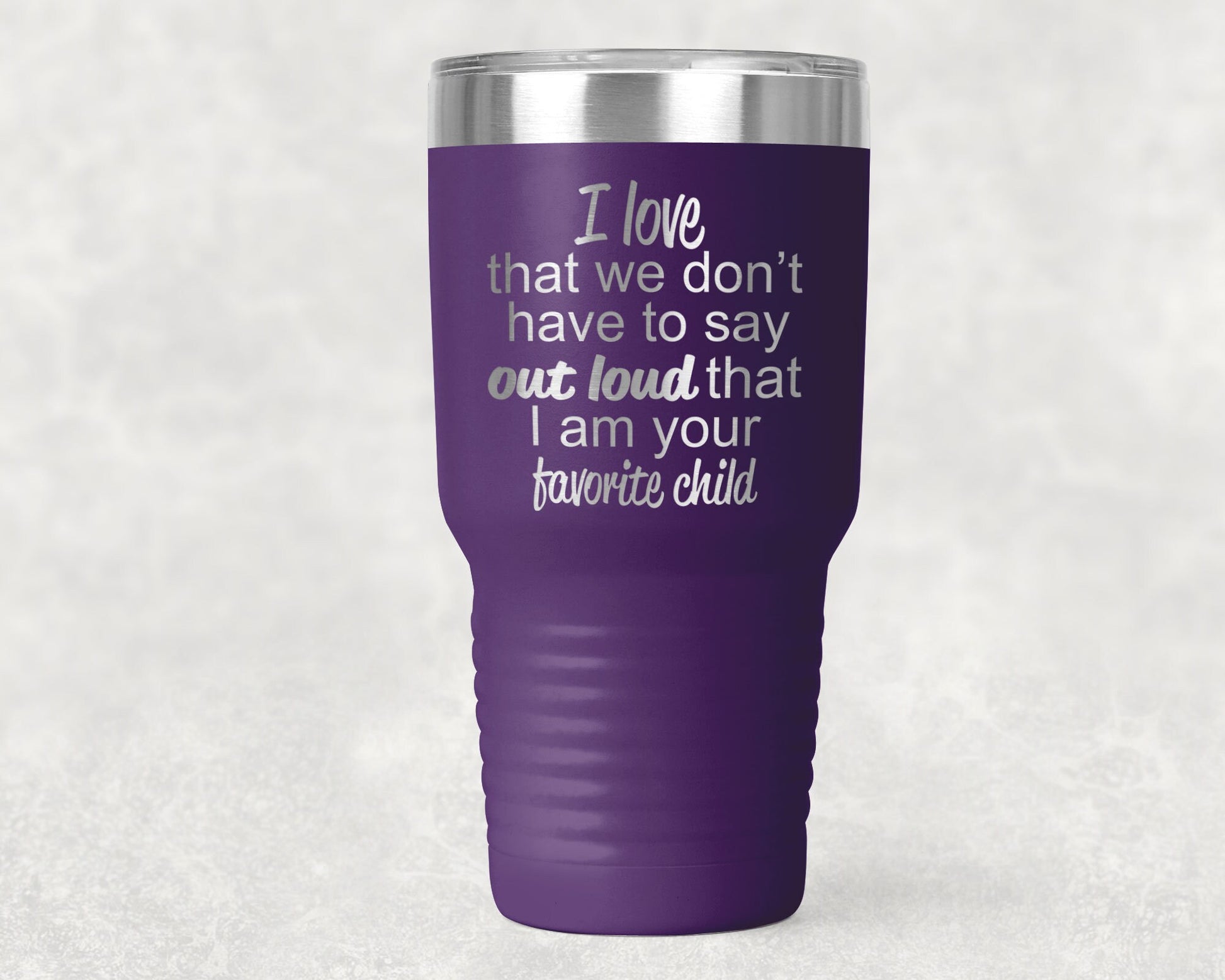 Favorite Child Color Tumbler 30 0z Polar Tumbler- Gift for Mother or Father - Mallard Moon Gift Shop
