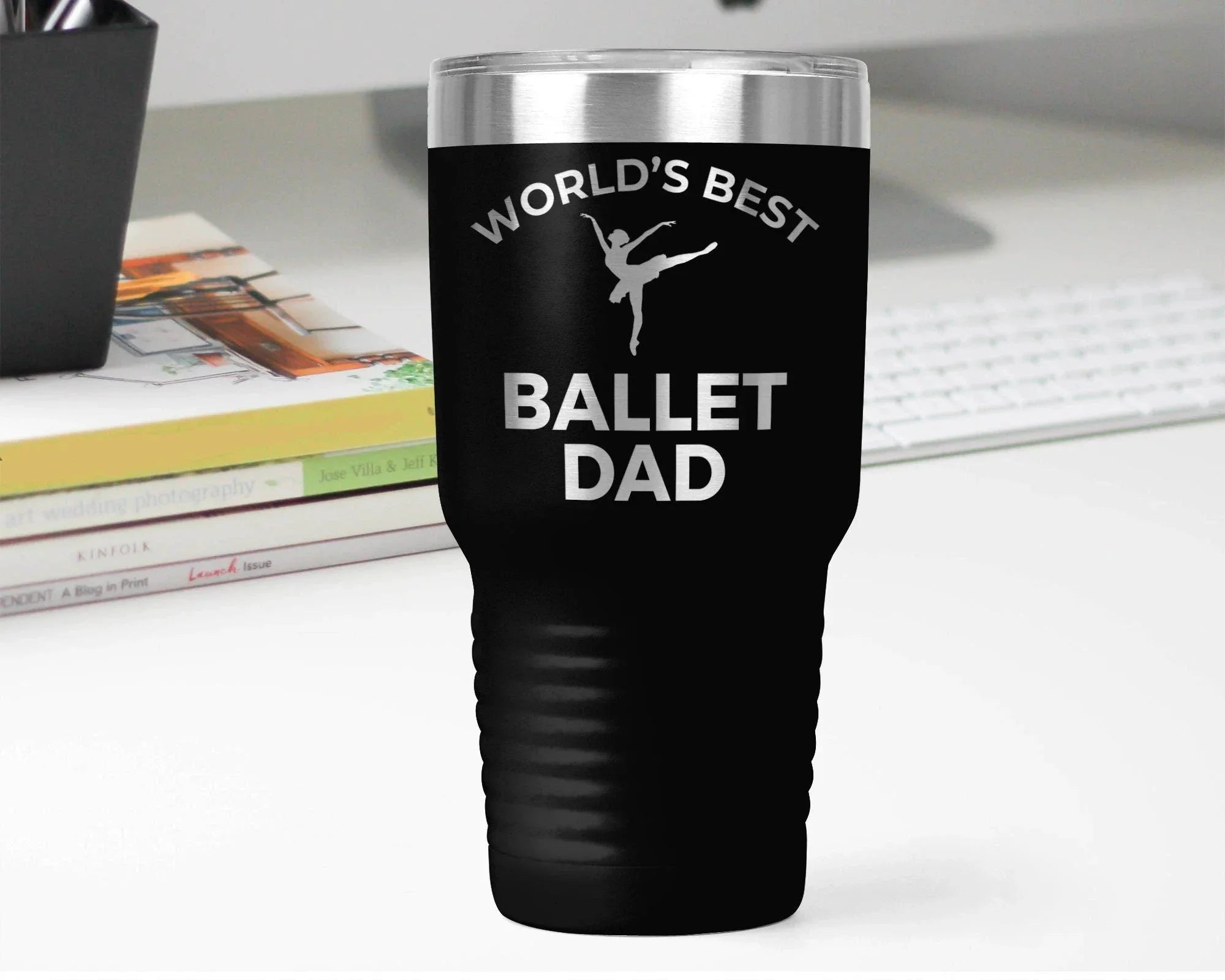 Ballet Dad Laser Etched Color Polar Camel Large 30oz Tumbler