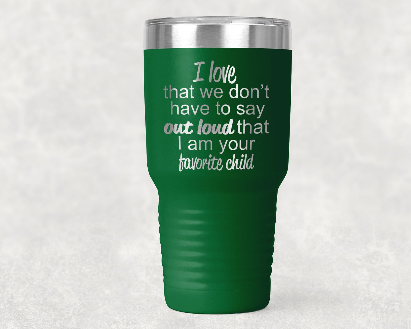 Favorite Child Color Tumbler 30 0z Polar Tumbler- Gift for Mother or Father - Mallard Moon Gift Shop