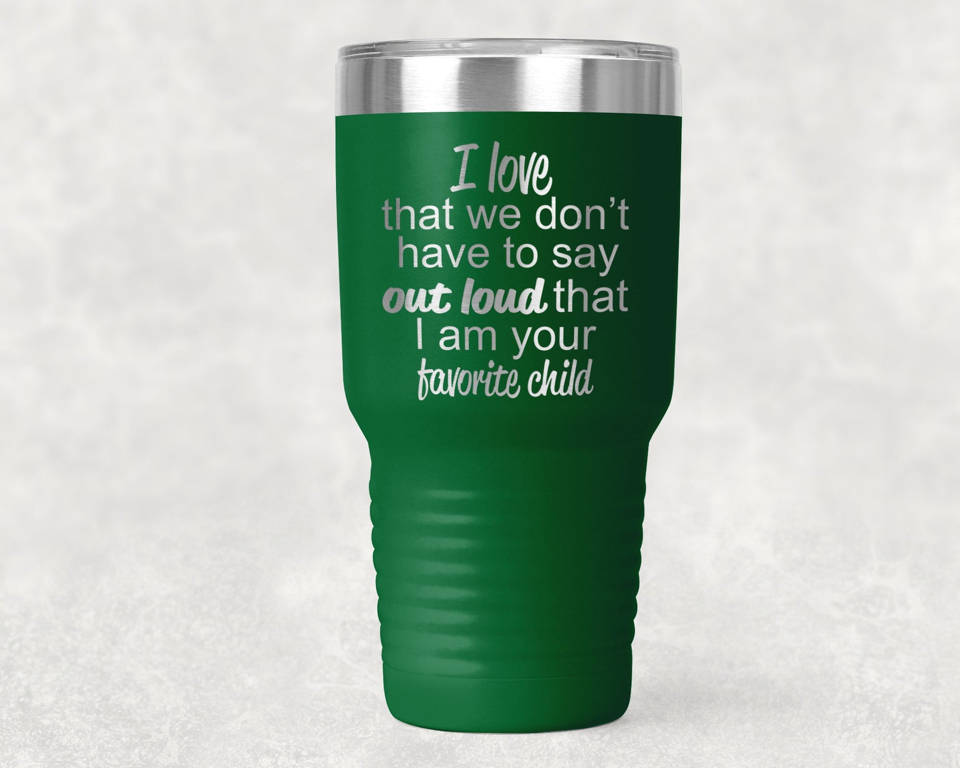 Favorite Child Color Tumbler 30 0z Polar Tumbler- Gift for Mother or Father - Mallard Moon Gift Shop