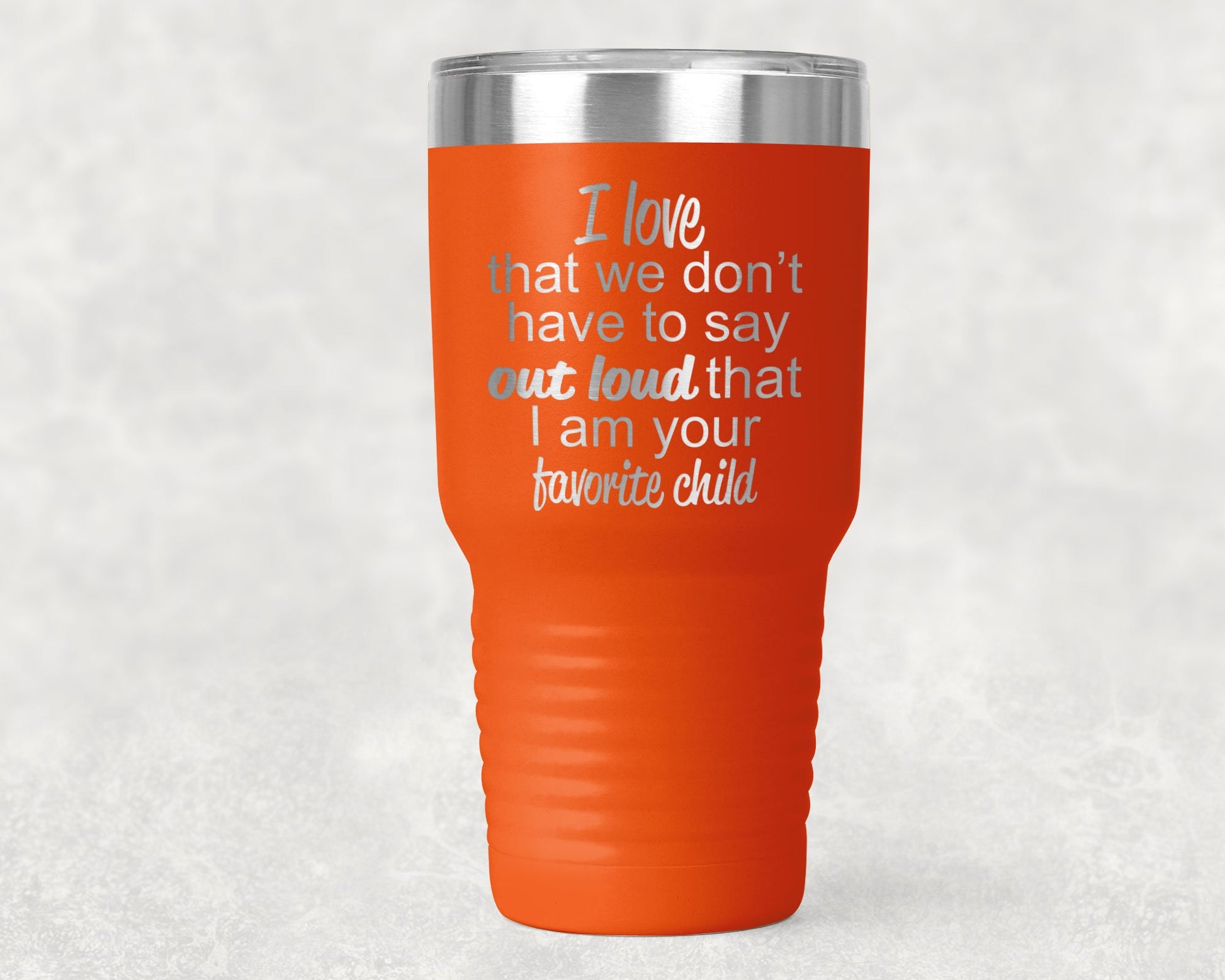 Favorite Child Color Tumbler 30 0z Polar Tumbler- Gift for Mother or Father - Mallard Moon Gift Shop