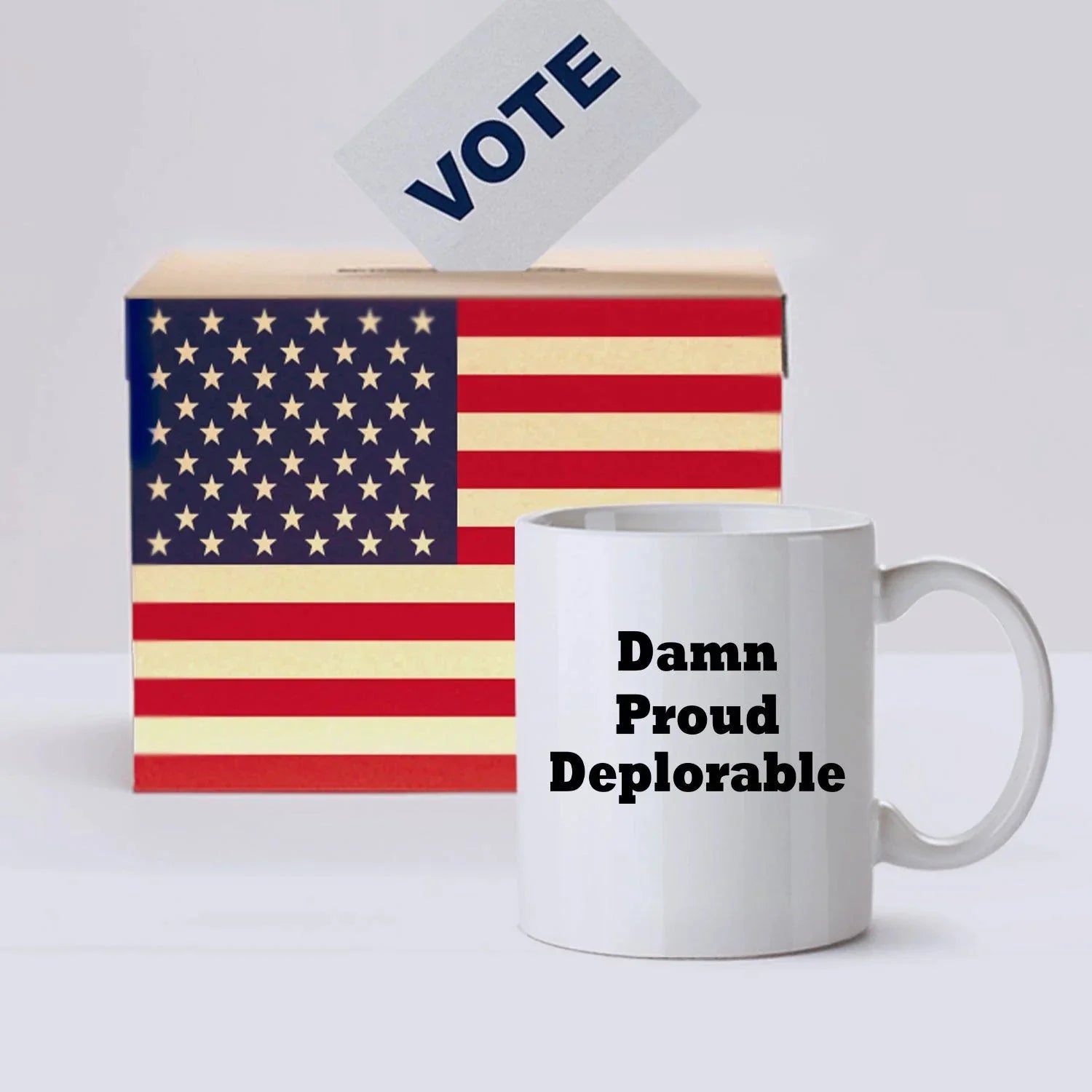 Damn Proud, Deplorable Coffee Mug President Trump MAGA Gift
