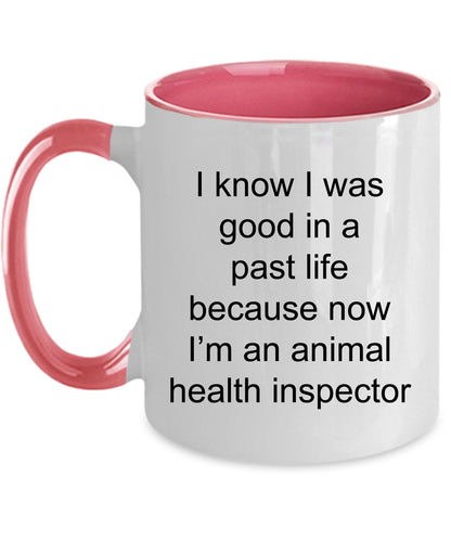 Animal Health Inspector Funny Ceramic Coffee Mug - Mallard Moon Gift Shop