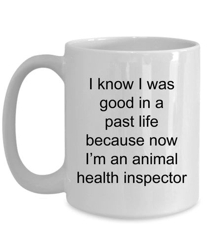 Animal Health Inspector Funny Ceramic Coffee Mug - Mallard Moon Gift Shop
