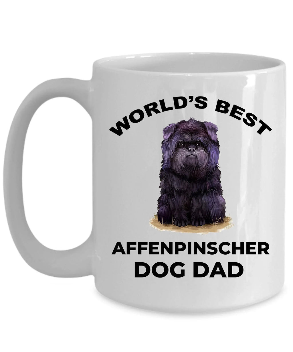Affenpinscher Dog Best Dad ceramic coffee mug