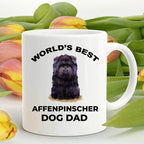 Affenpinscher Dog Best Dad ceramic coffee mug