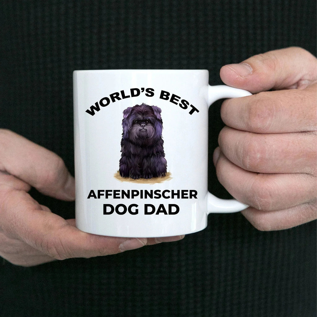 Affenpinscher Dog Best Dad ceramic coffee mug