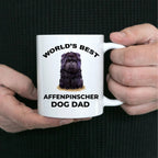 Affenpinscher Dog Best Dad ceramic coffee mug