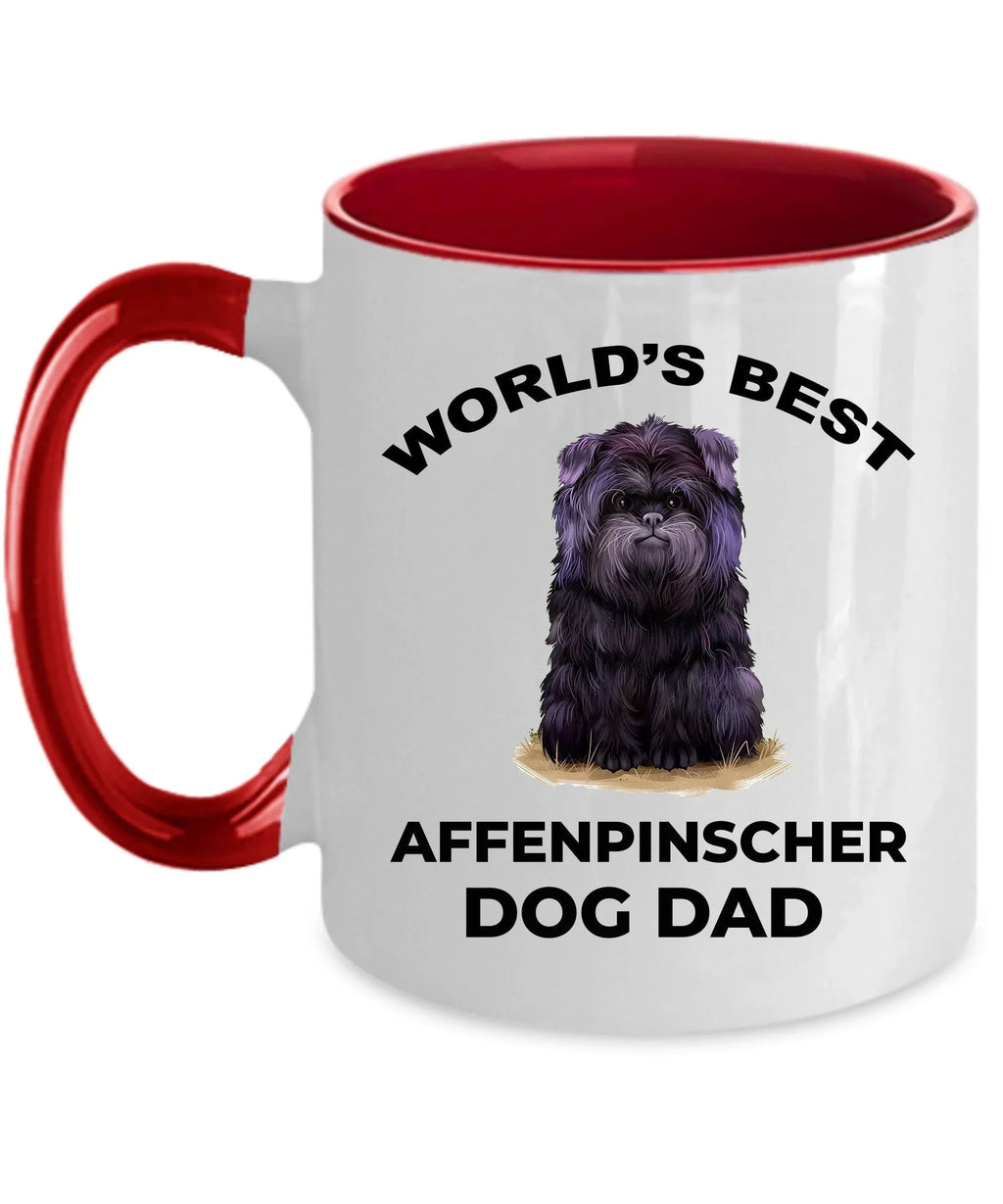 Affenpinscher Dog Best Dad ceramic coffee mug
