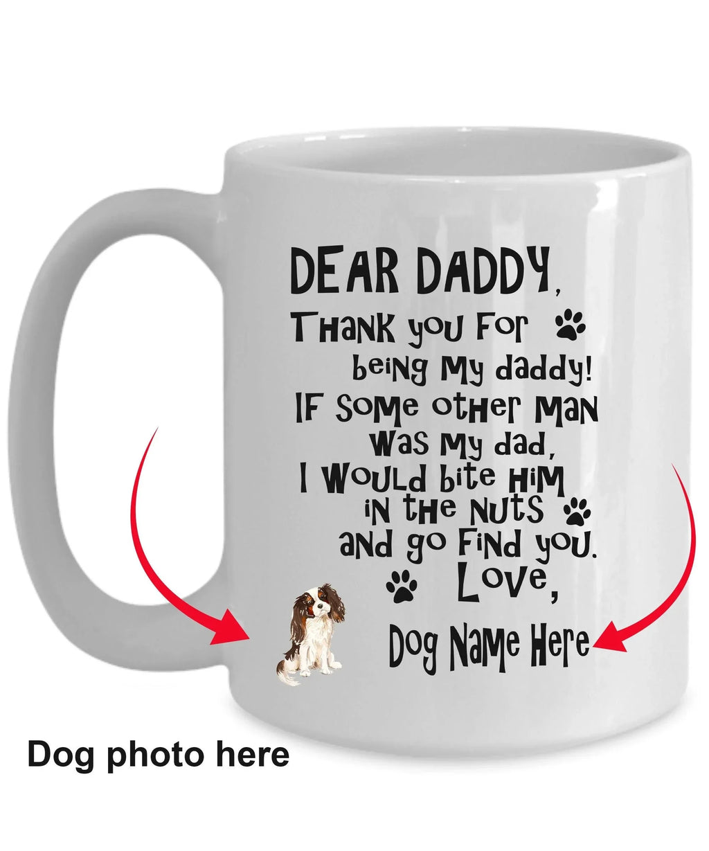 Dear Daddy Funny dog dad ceramic coffee mug