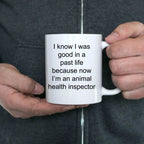 Animal Health Inspector Funny Ceramic Coffee Mug