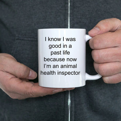 Animal Health Inspector Funny Ceramic Coffee Mug - Mallard Moon Gift Shop