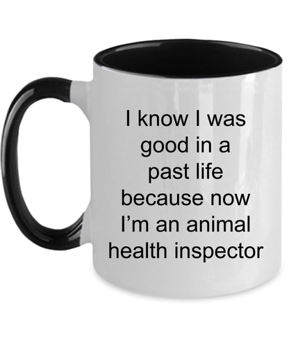 Animal Health Inspector Funny Ceramic Coffee Mug - Mallard Moon Gift Shop