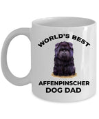 Affenpinscher Dog Best Dad ceramic coffee mug