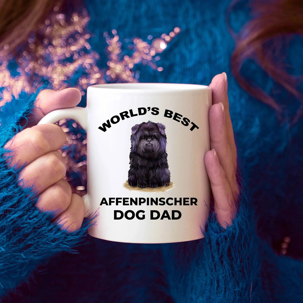 Affenpinscher Dog Best Dad ceramic coffee mug