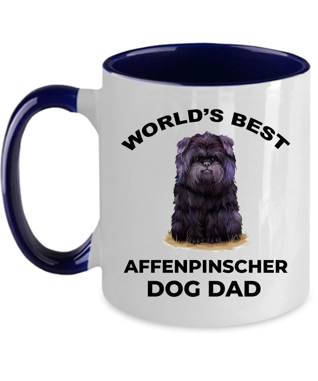 Affenpinscher Dog Best Dad ceramic coffee mug